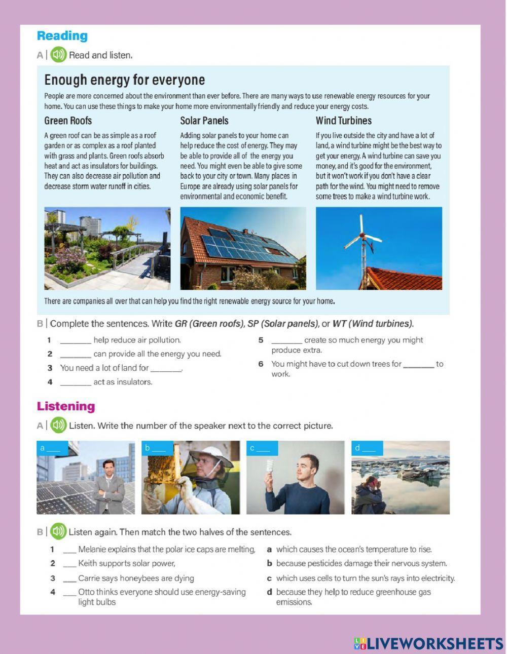 Reading and listening u10-ev