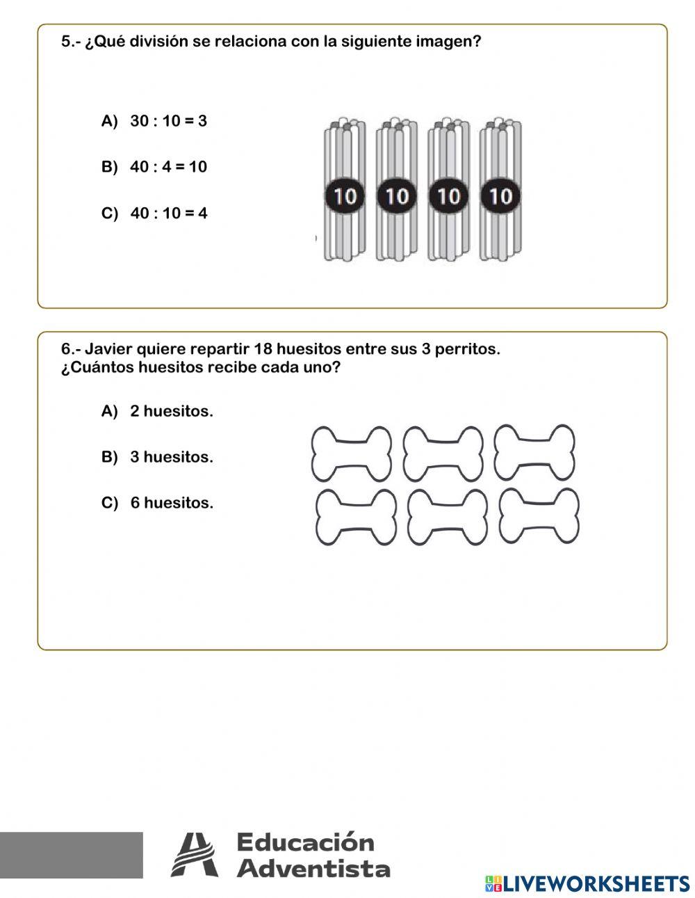 Evaluación de Matemática
