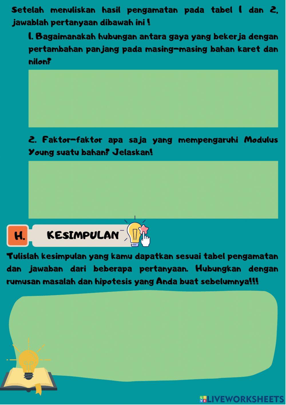 E-LKPD Sifat Elastis Bahan