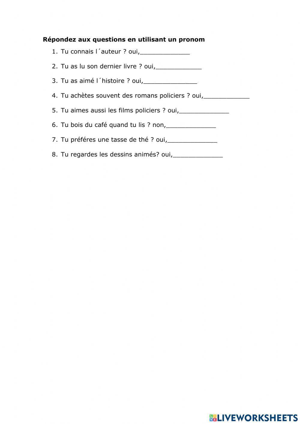 Complement objet direct