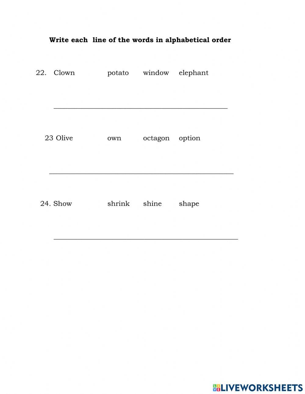 End Of Term 1 Spelling and Vocabulary Examination