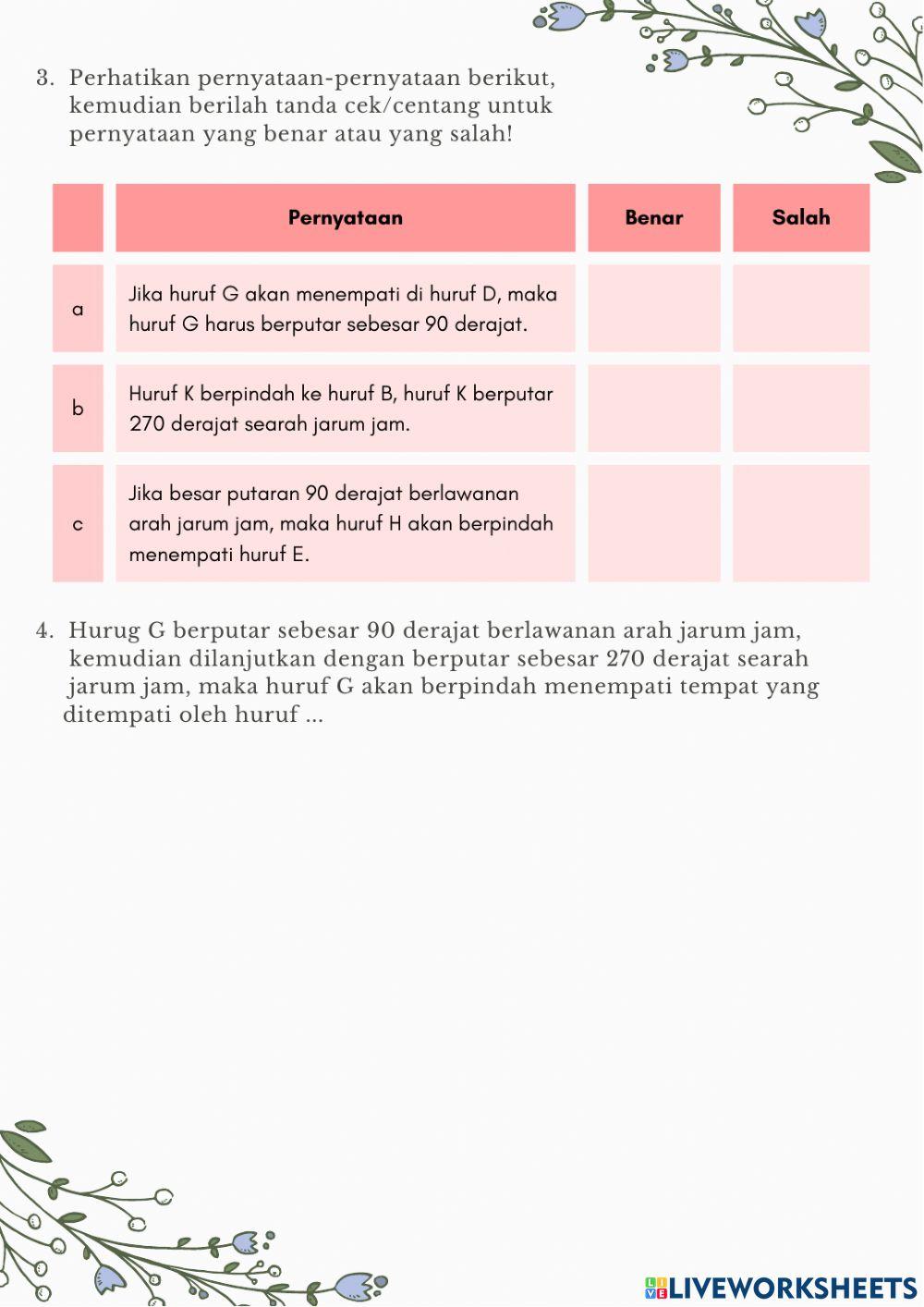 LKPD Translasi dan Rotasi
