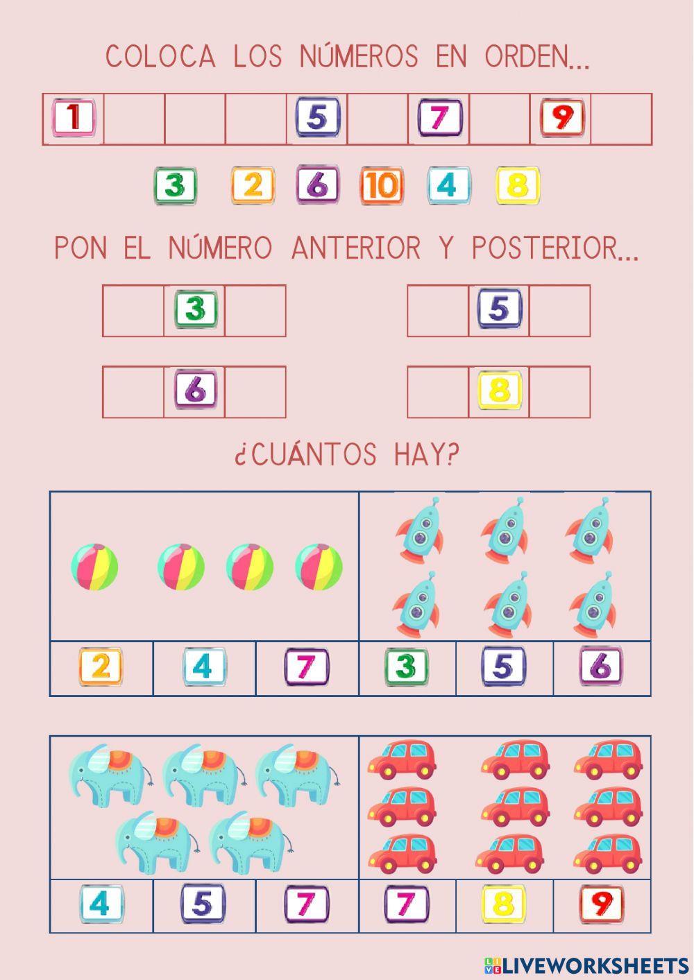 Contar y sumar hasta el 10