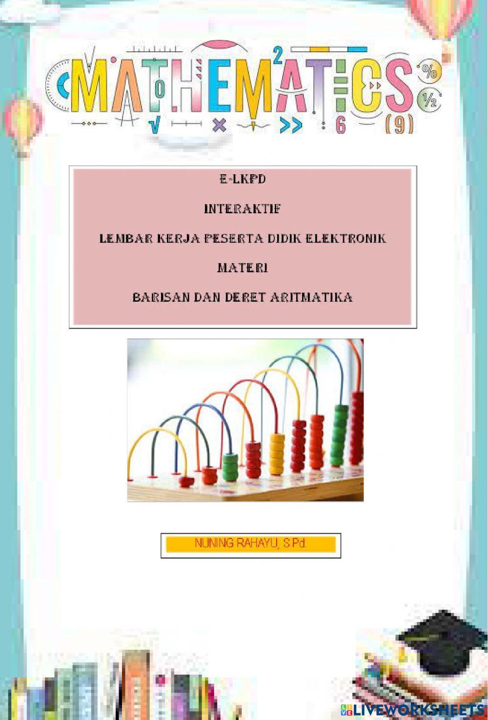 Barisan Aritmatika Nuning Rahayu