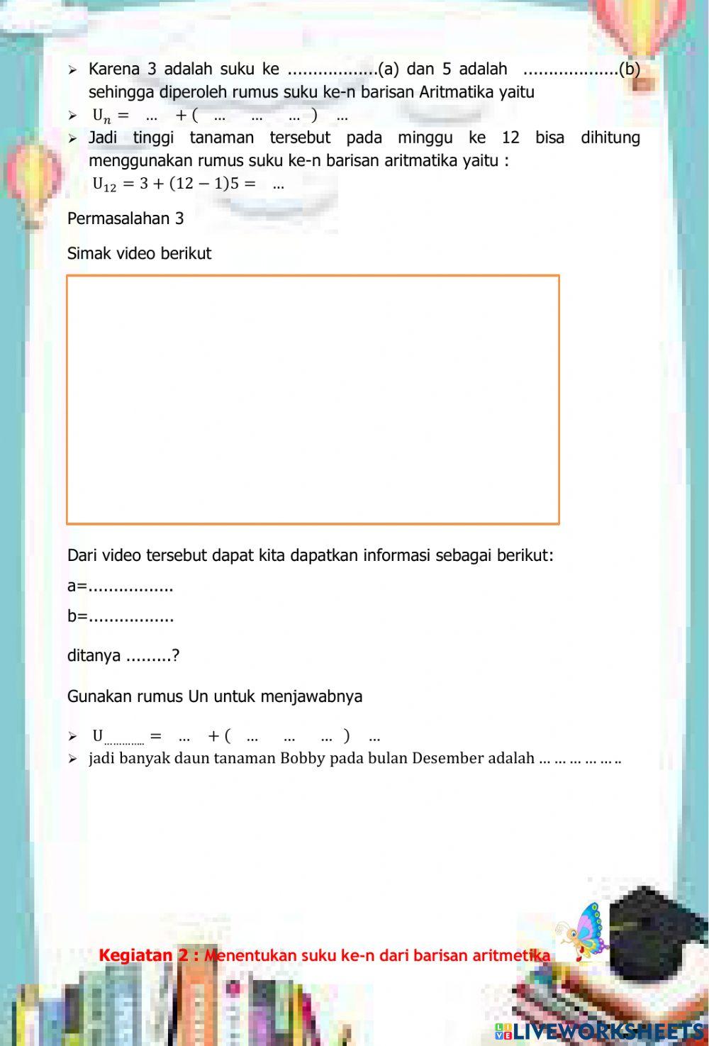 Barisan Aritmatika Nuning Rahayu