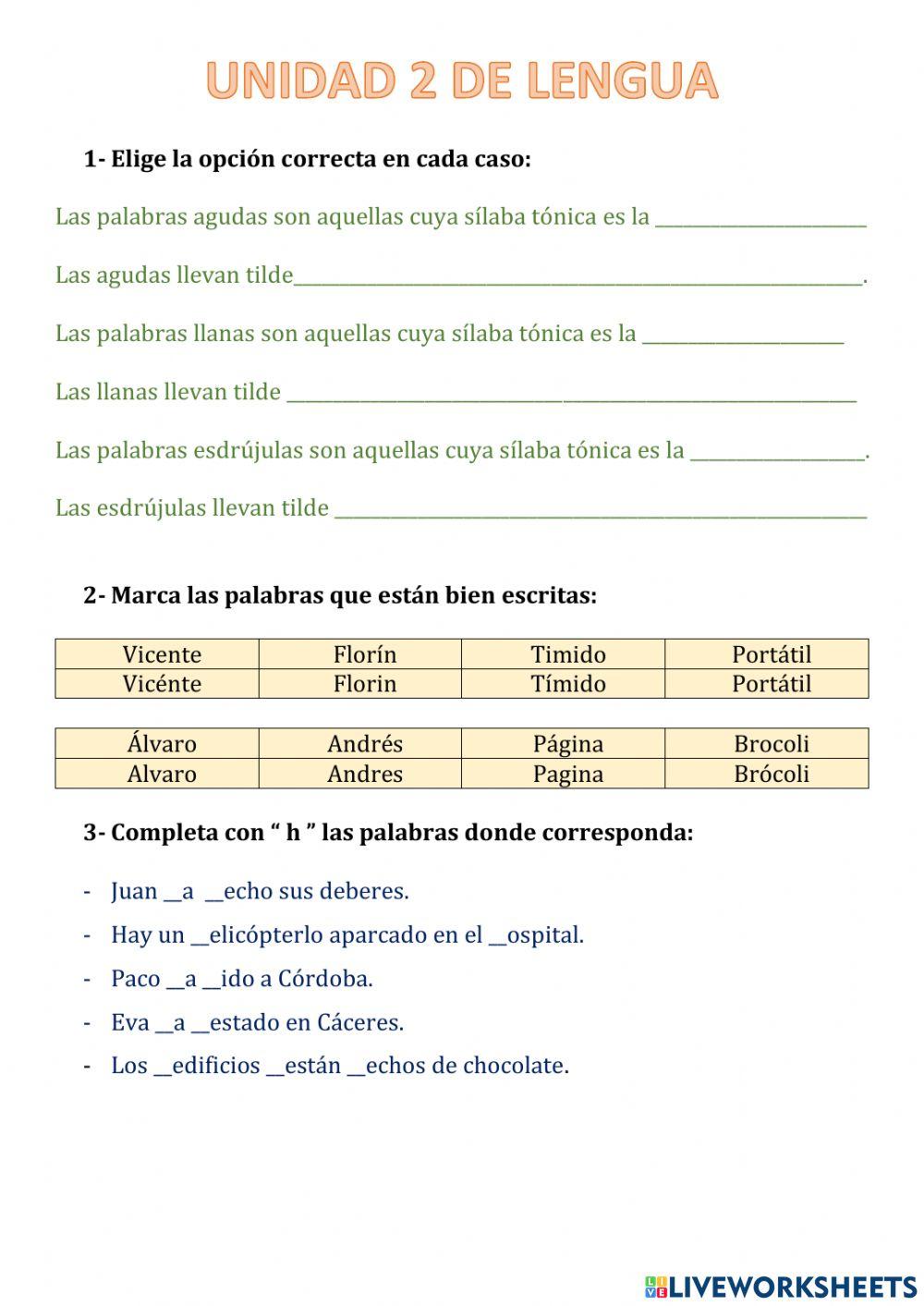 Prefijos y acentuación