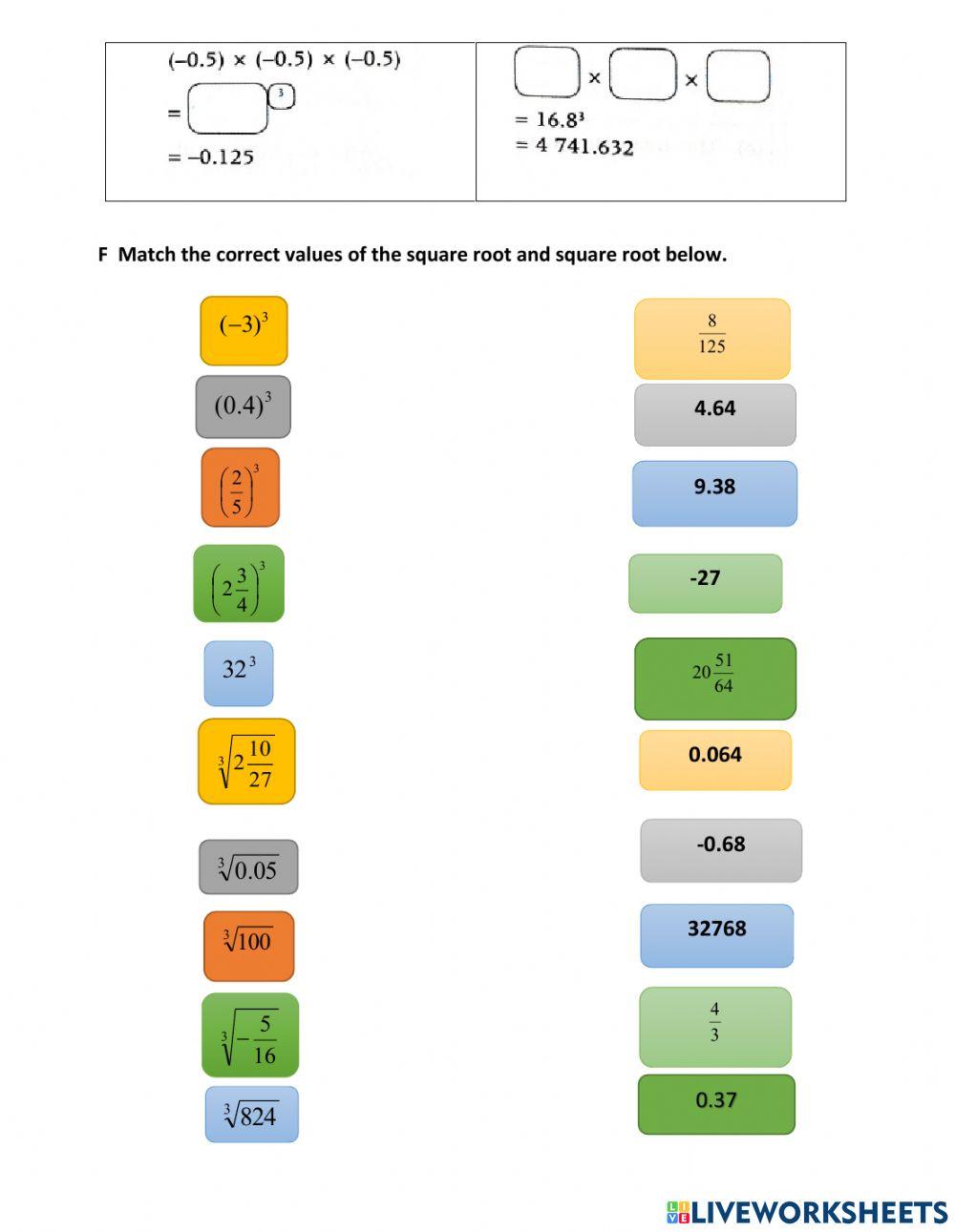 Chapter 3: Squares, Square Roots, Cube, Cube Roots