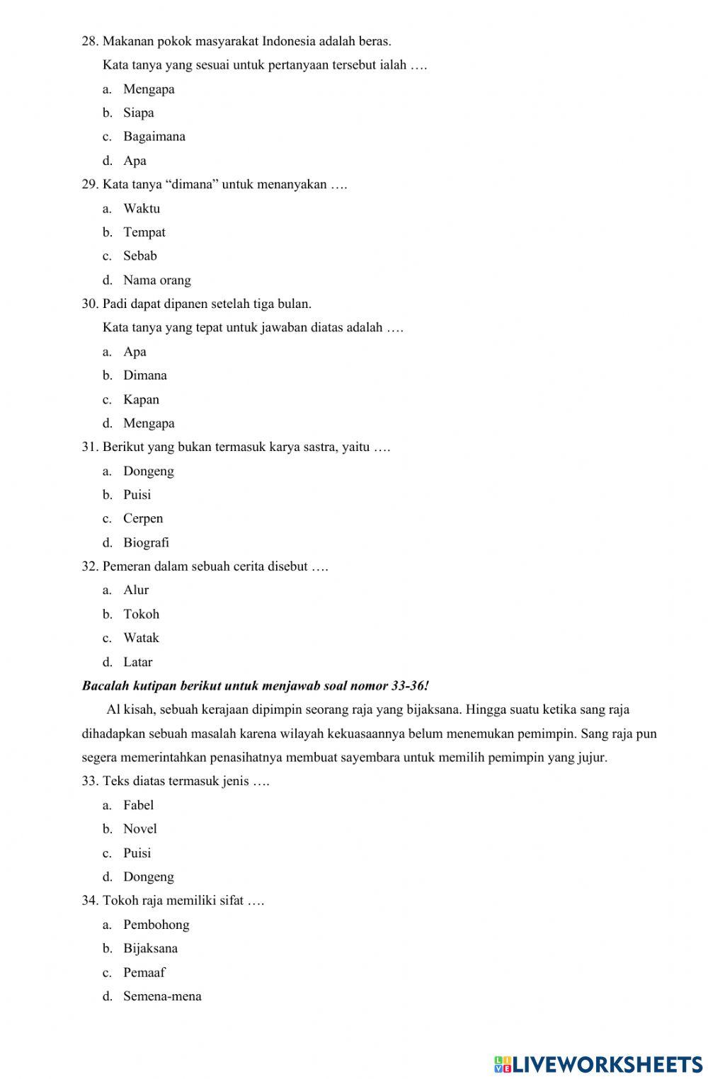Soal PAS Ganjil BIN 2022-2023