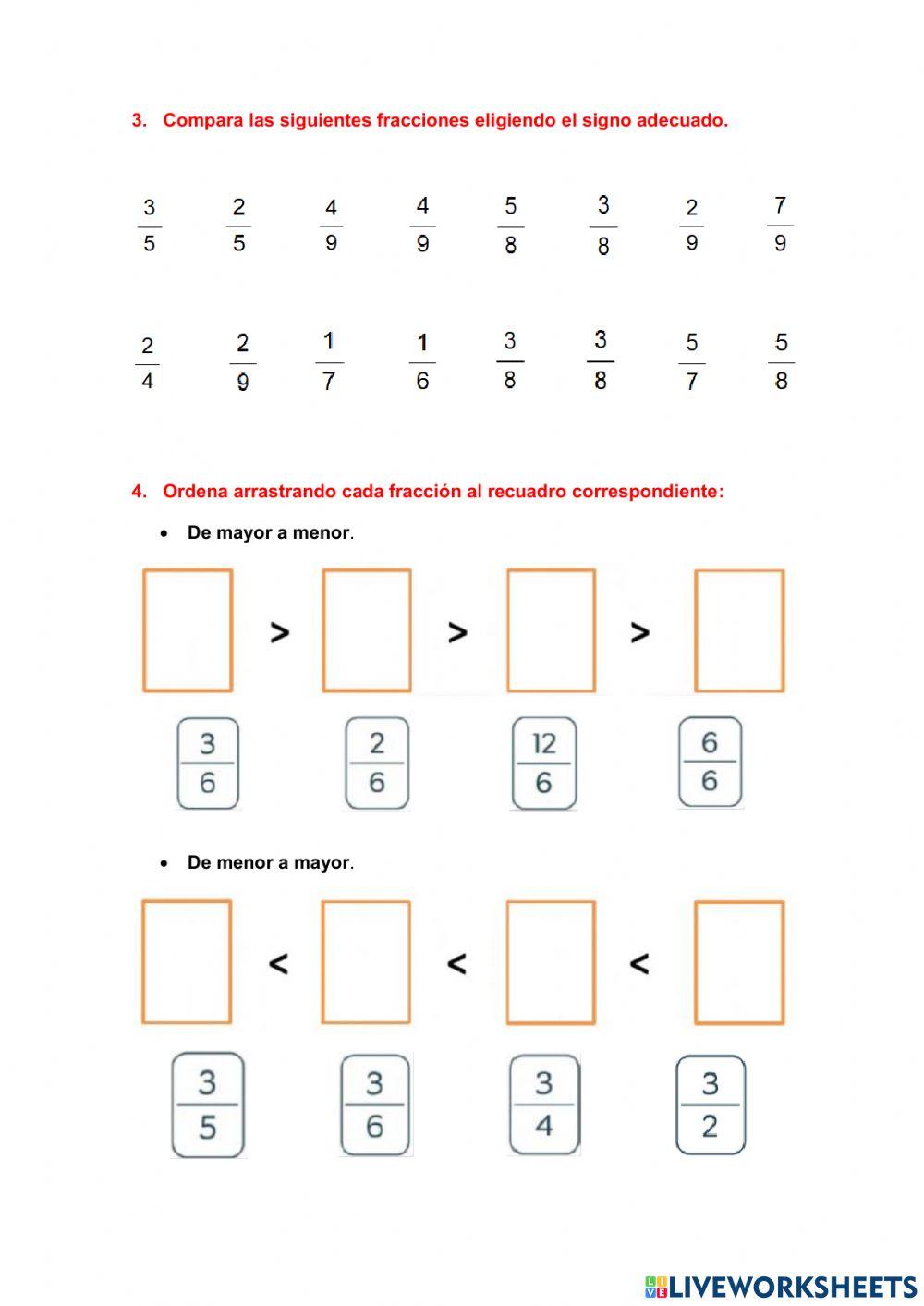 FRACCIONES 3º PRIMARIA