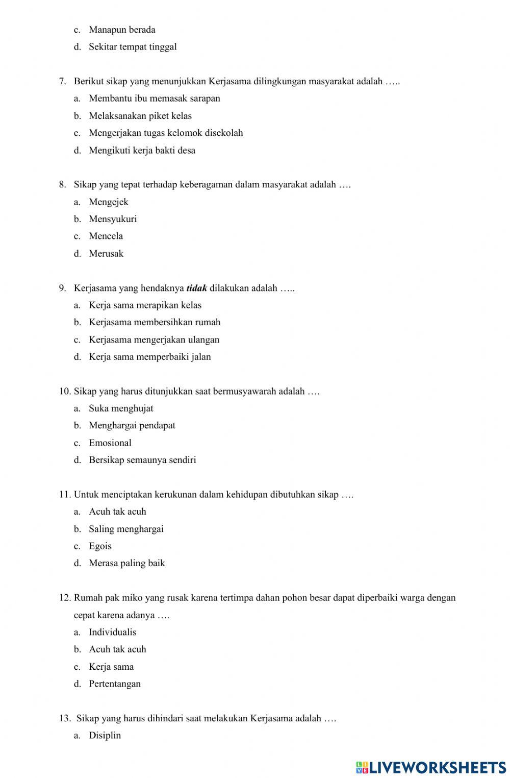 Soal PAS Ganjil PPKN 2022-2023