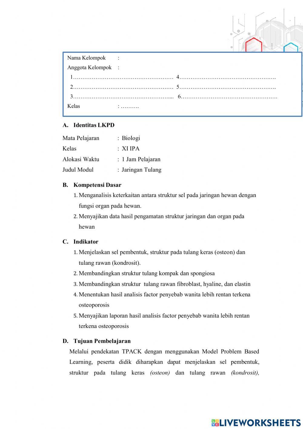 LKPD Tulang