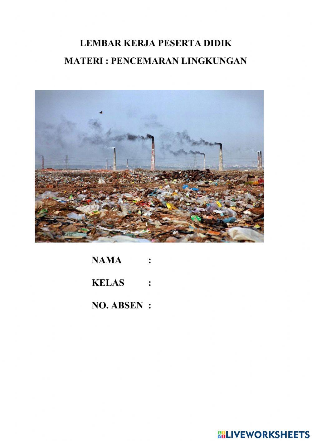 Pencemaran tanah dan udara