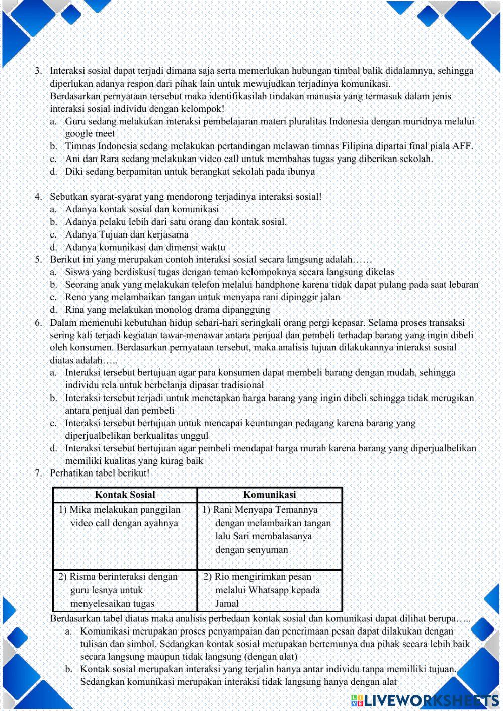 LKPD interaksi sosial