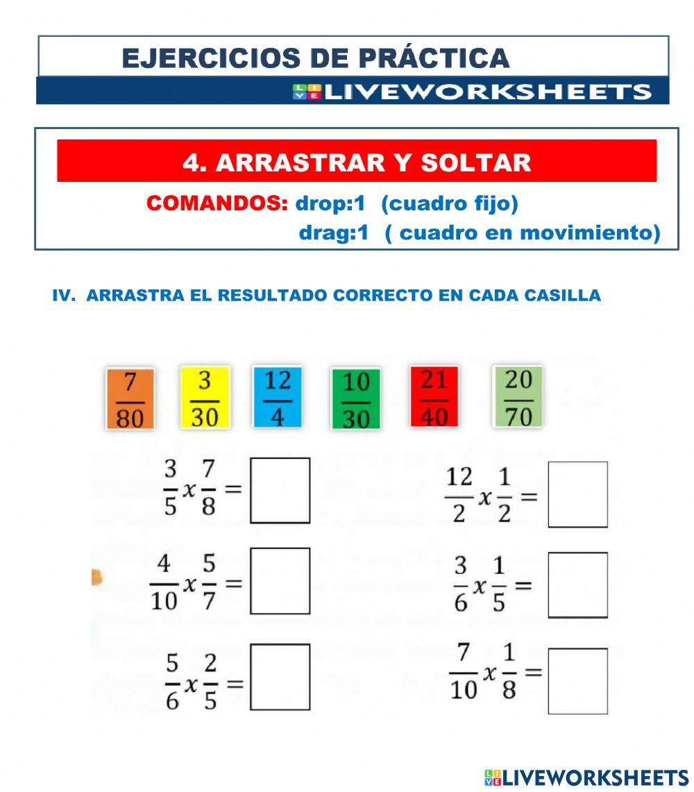Práctica liveworksheets - diplomado