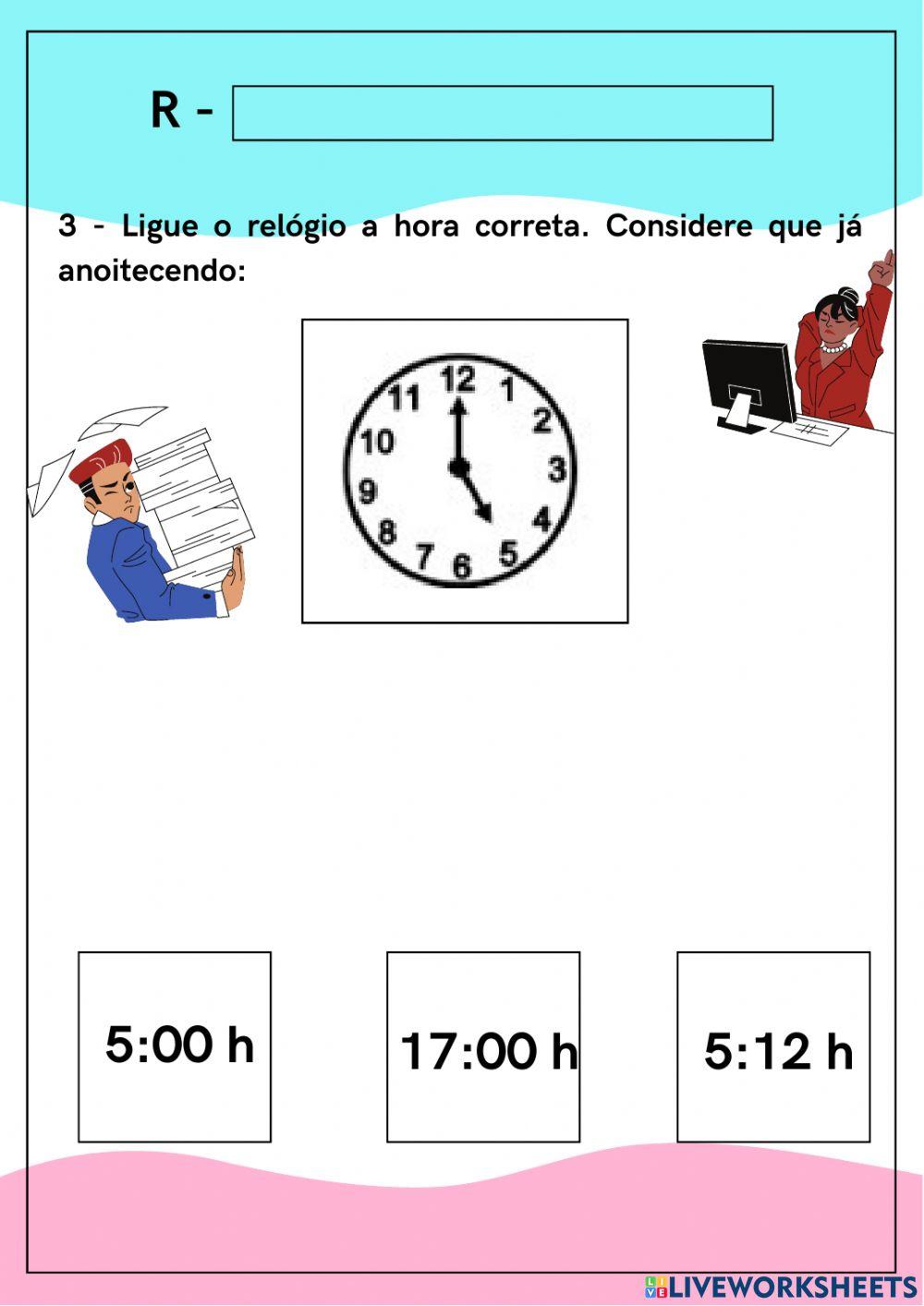 Relógios analógicos