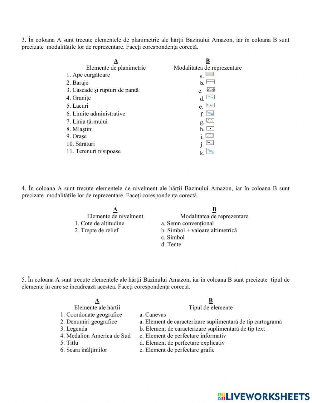 Lucrare practică Bazinul Amazon