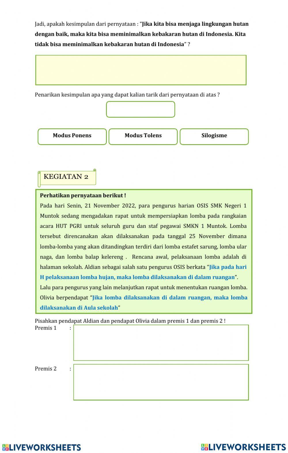 LKPD Penarikan Kesimpulan