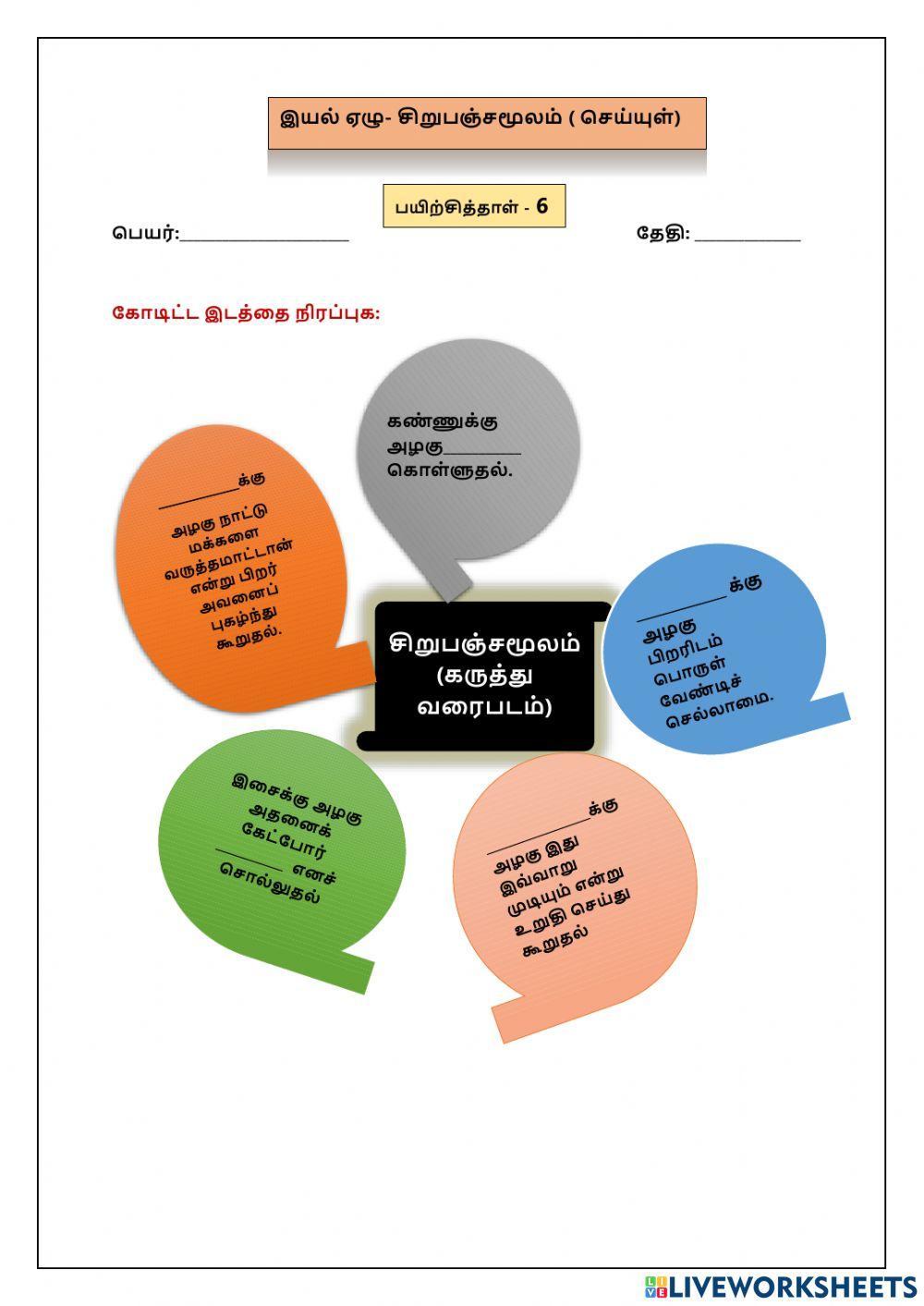இயல் 7 சிறுபஞ்சமூலம்