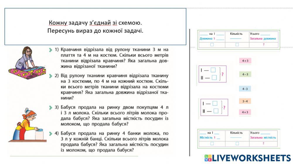 Розв’язуємо прості задачі із взаємопов’язаними величинами Розв’язуємо прості задачі із взаємопов’язаними величинами