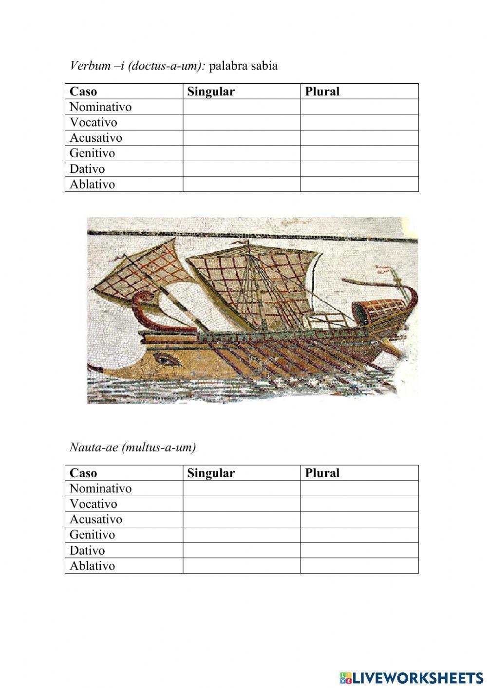 Declinación de sintagmas