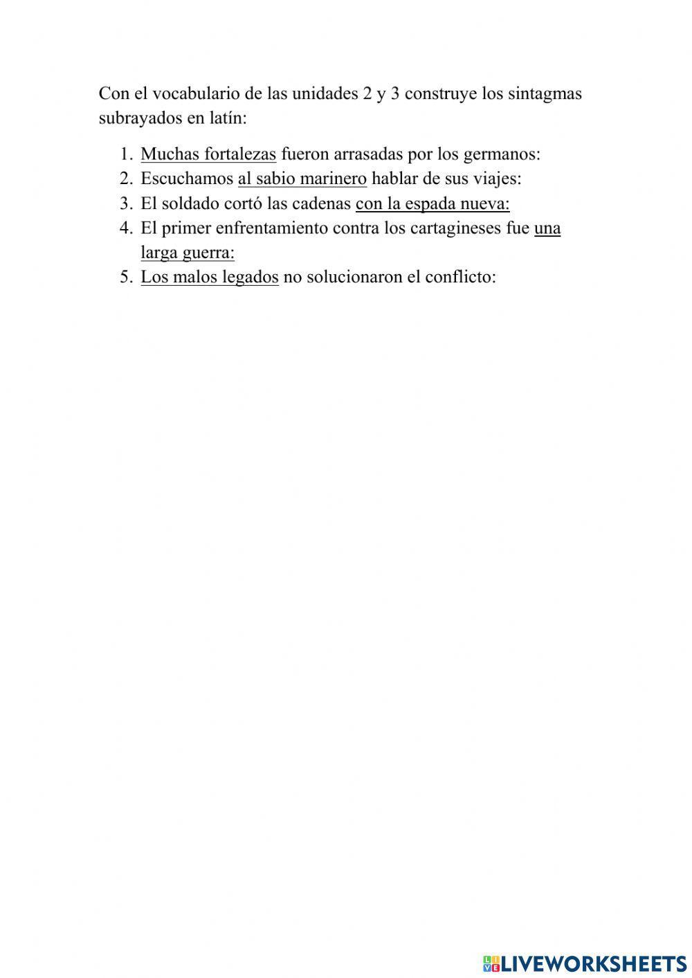 Declinación de sintagmas