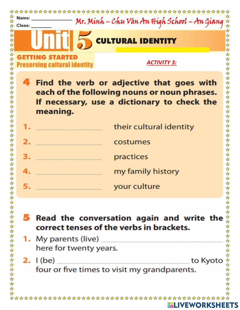 English 12 - Unit 5 - GS and Language