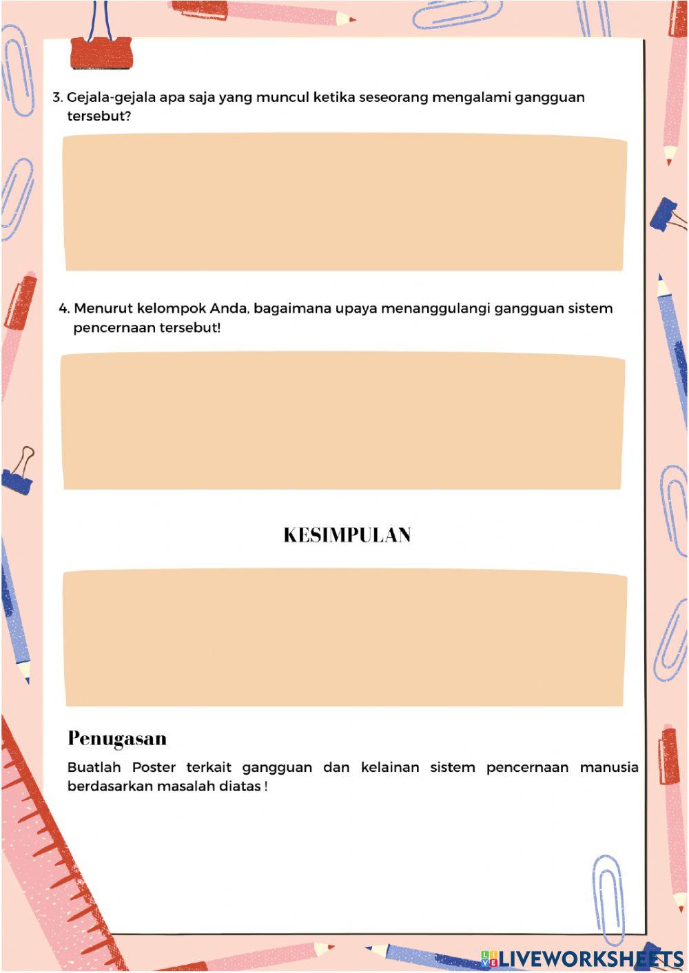 Gangguan dan Kelainan Sistem Pencernaan