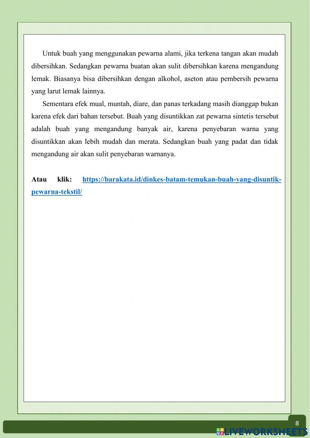 E-lkpd Pertumbuhan dan Perkembangan 1