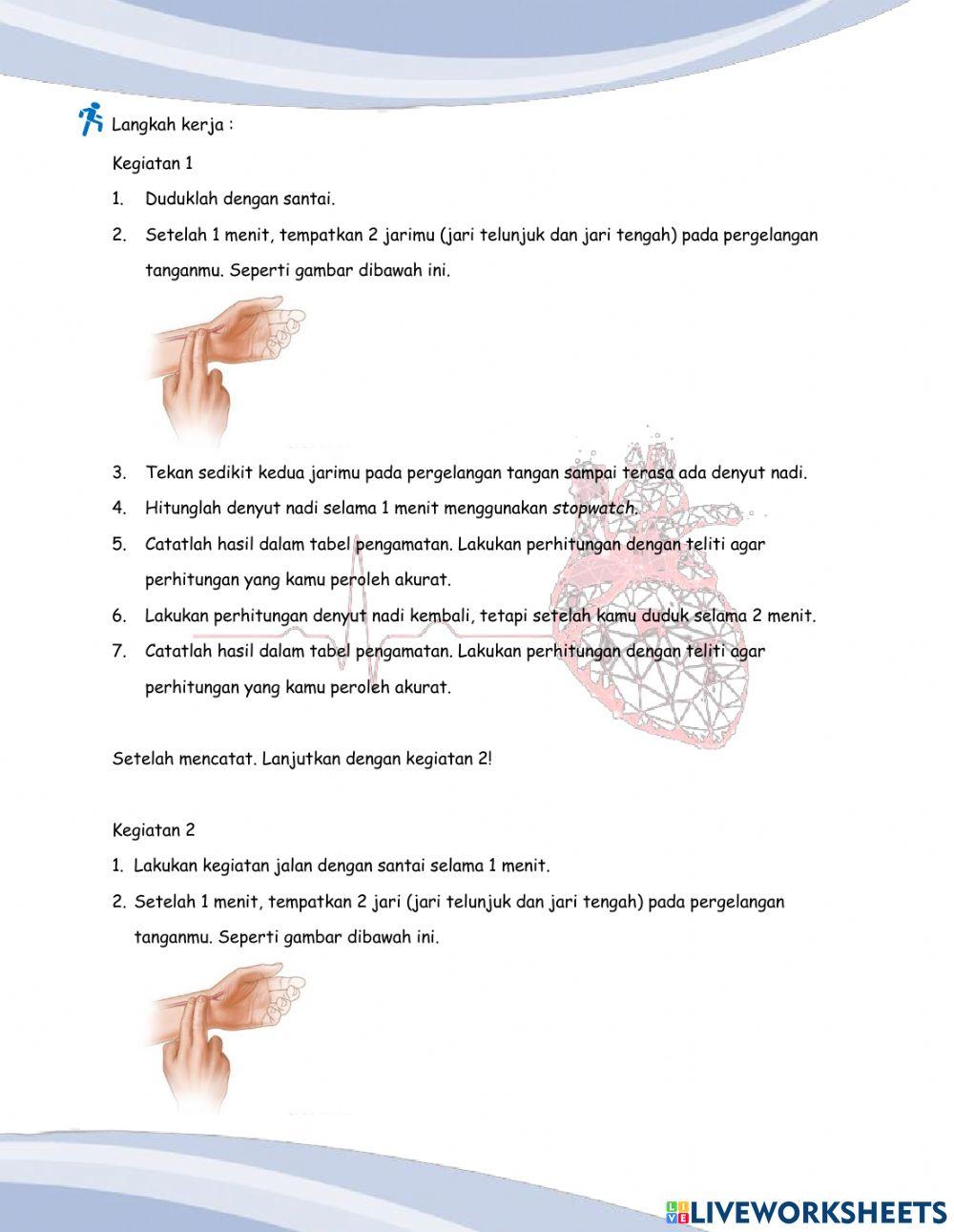 LKPD Frekuensi Denyut Jantung