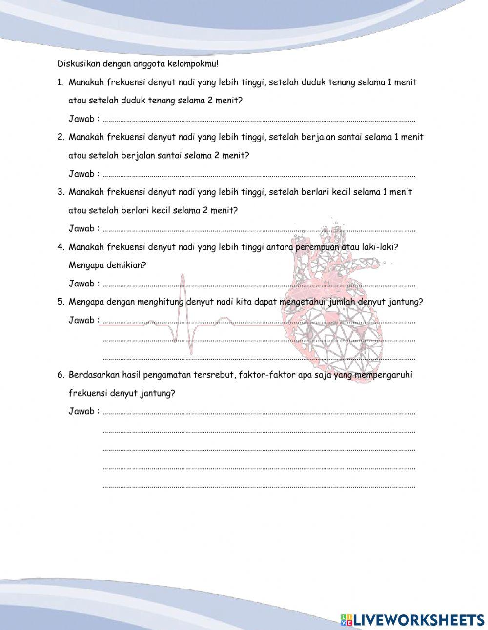 LKPD Frekuensi Denyut Jantung