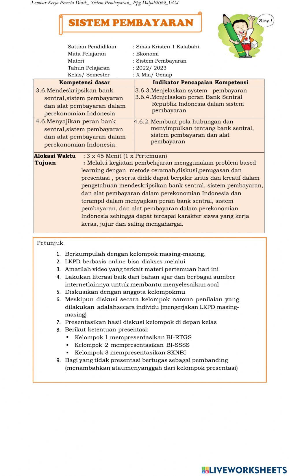 Lkpd sistem pembayaran