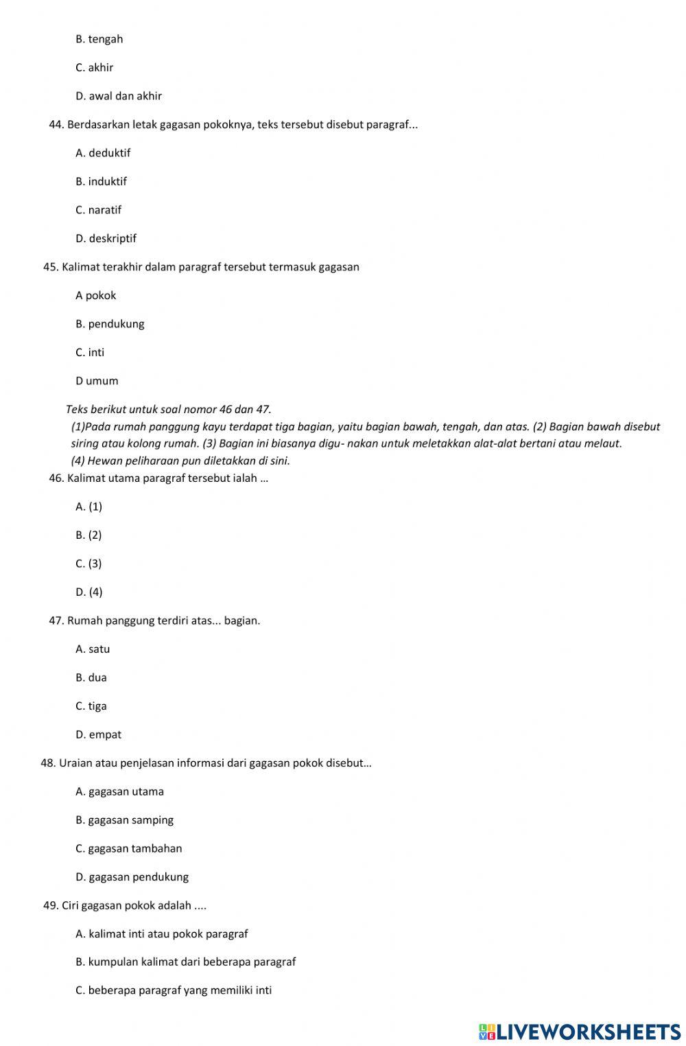 Pat 4 bahasa indonesia nop 2022