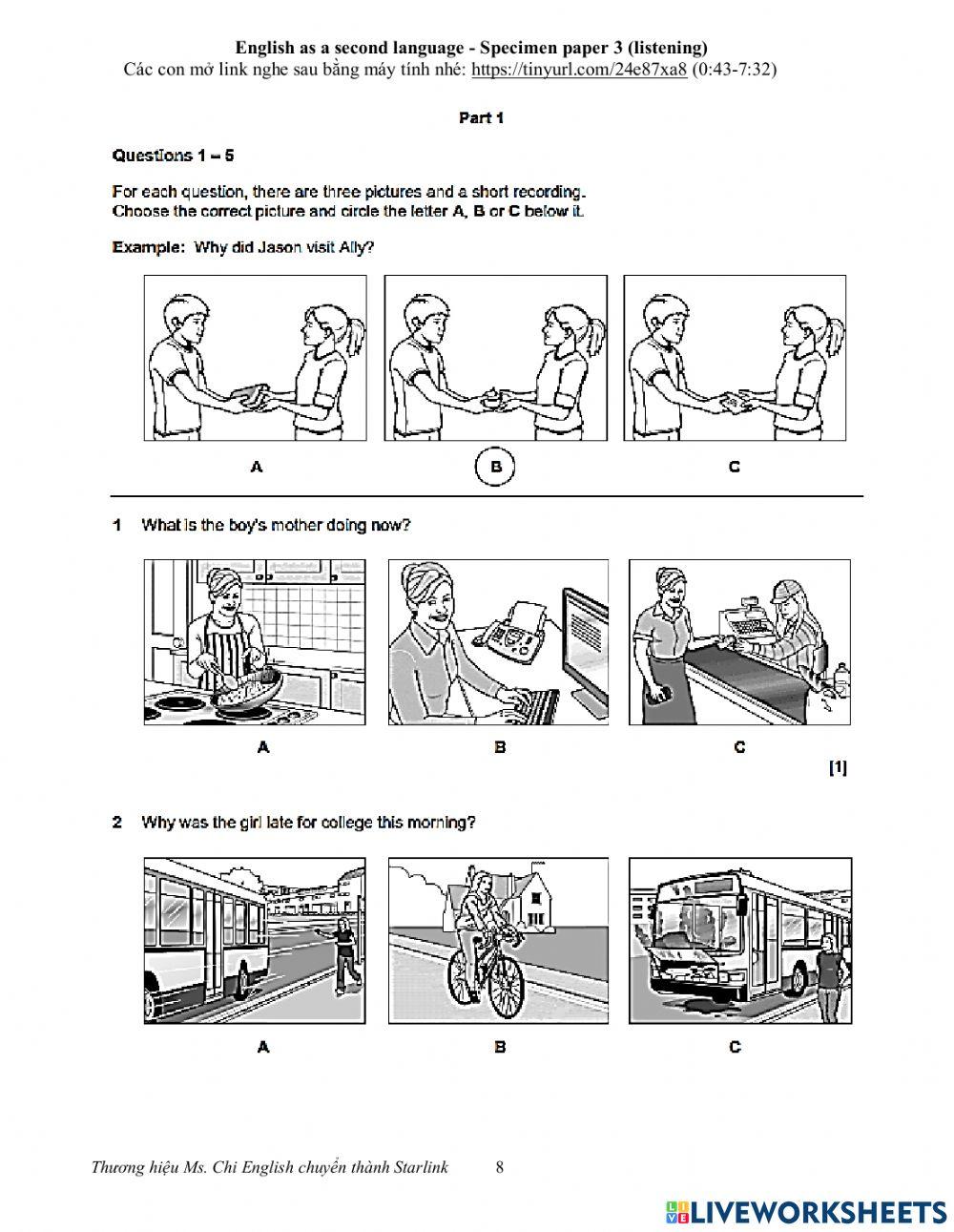 Viet Teacher - S7 - Week 16 - PET REVISION - Part 1