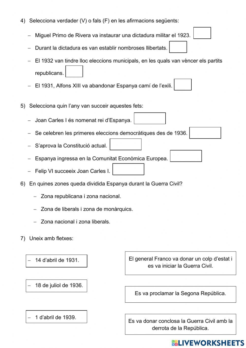 Espanya en els segles XX i XXI