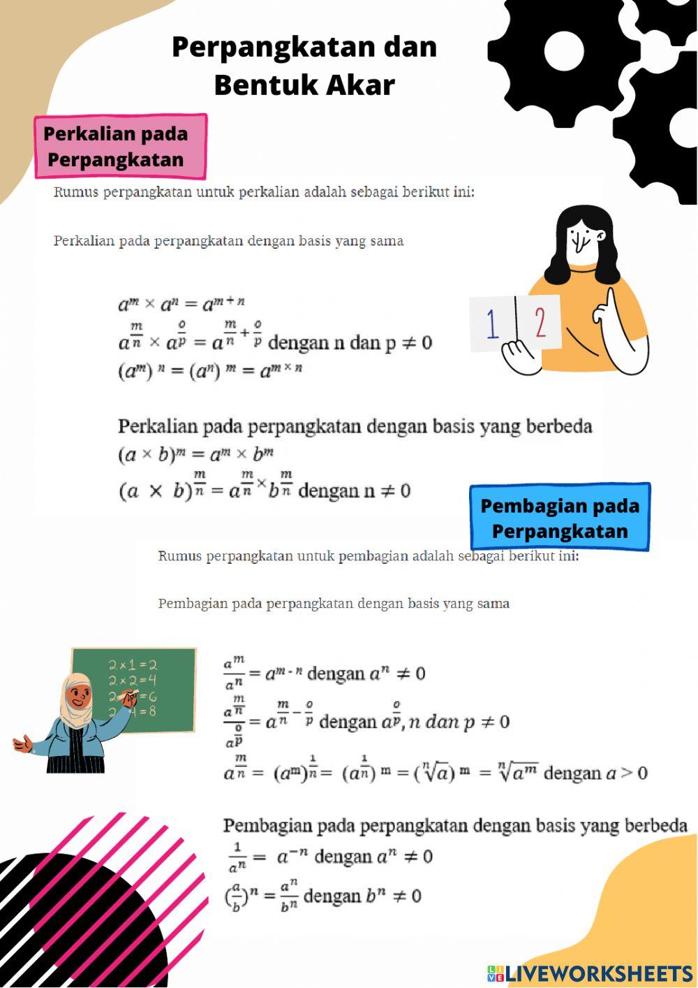 Perpangkatan dan Bentuk Akar (Bagian 1)