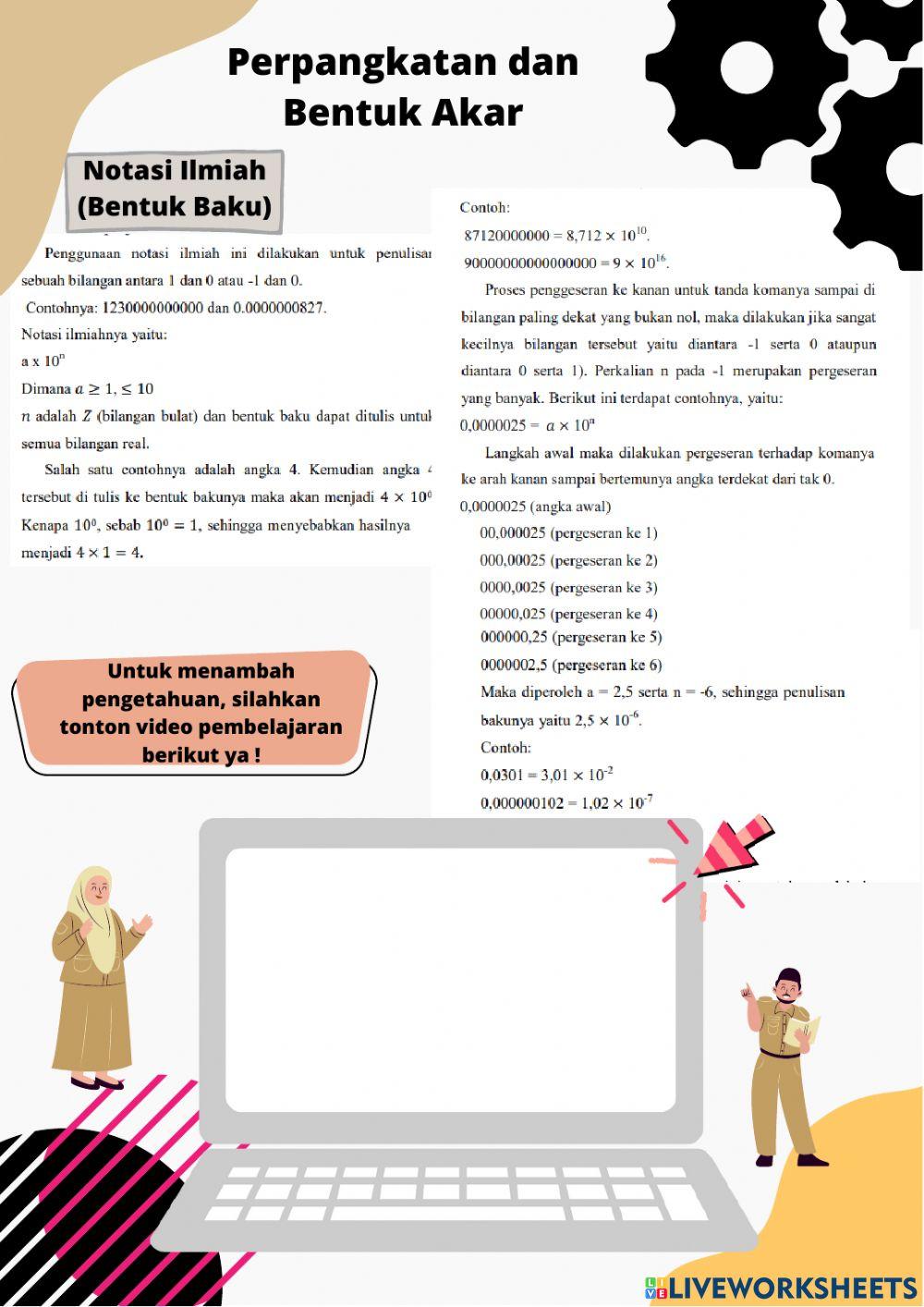 Perpangkatan dan Bentuk Akar (Bagian 1)