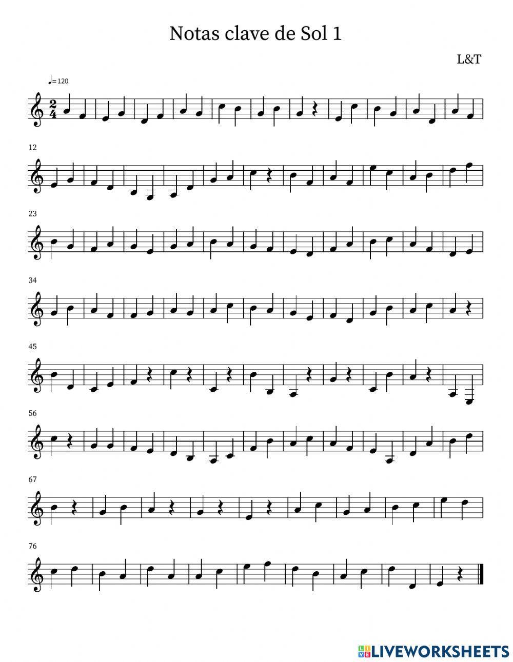 Notas clave de Sol 1