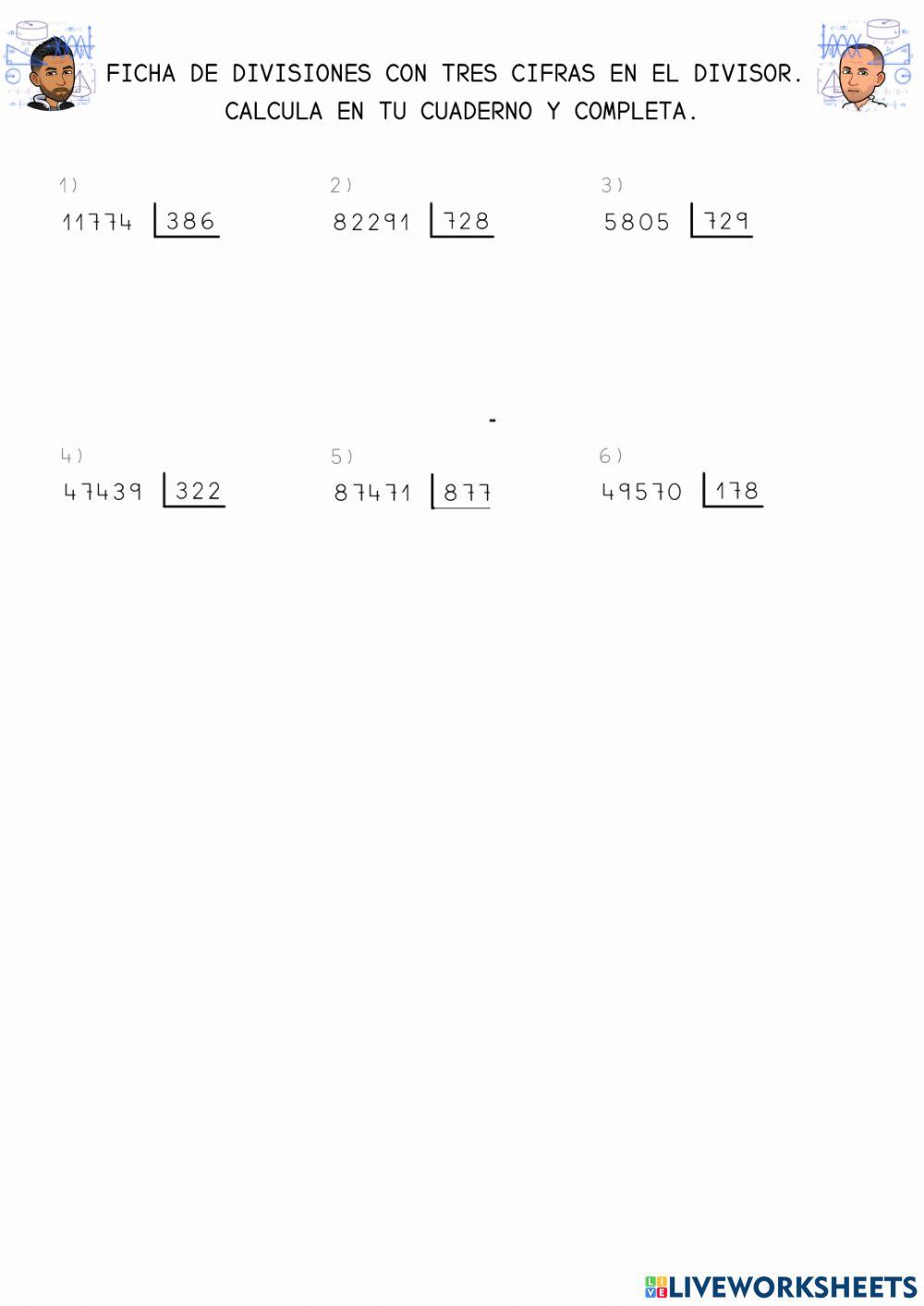 division de 3 cifras