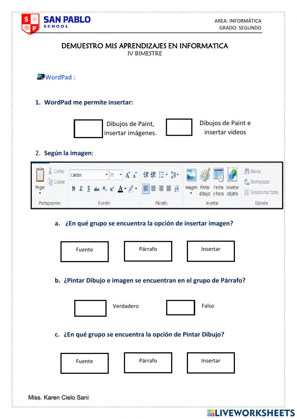 Examen IV-Segundo-IVBimestre