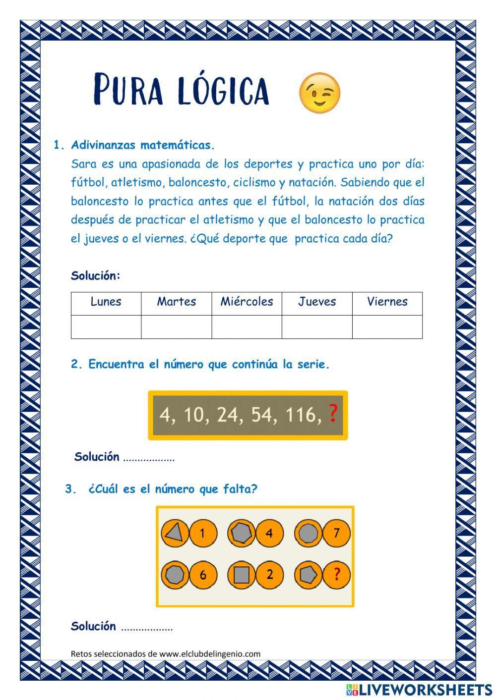 Retos matemáticos