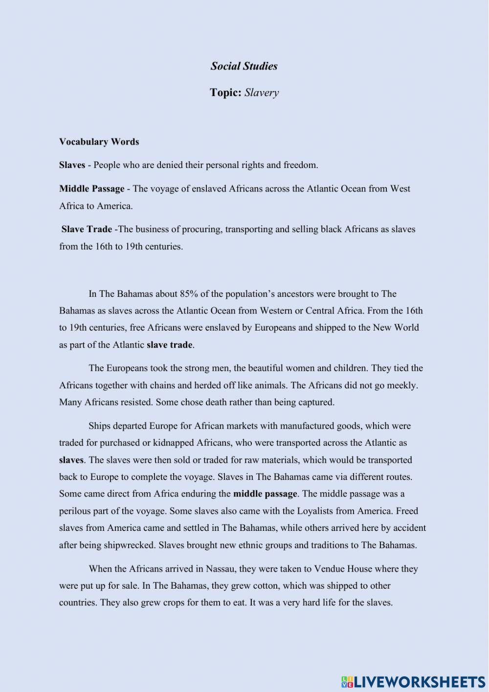 Slavery in The Bahamas 2226613 ashleigh johnson Live