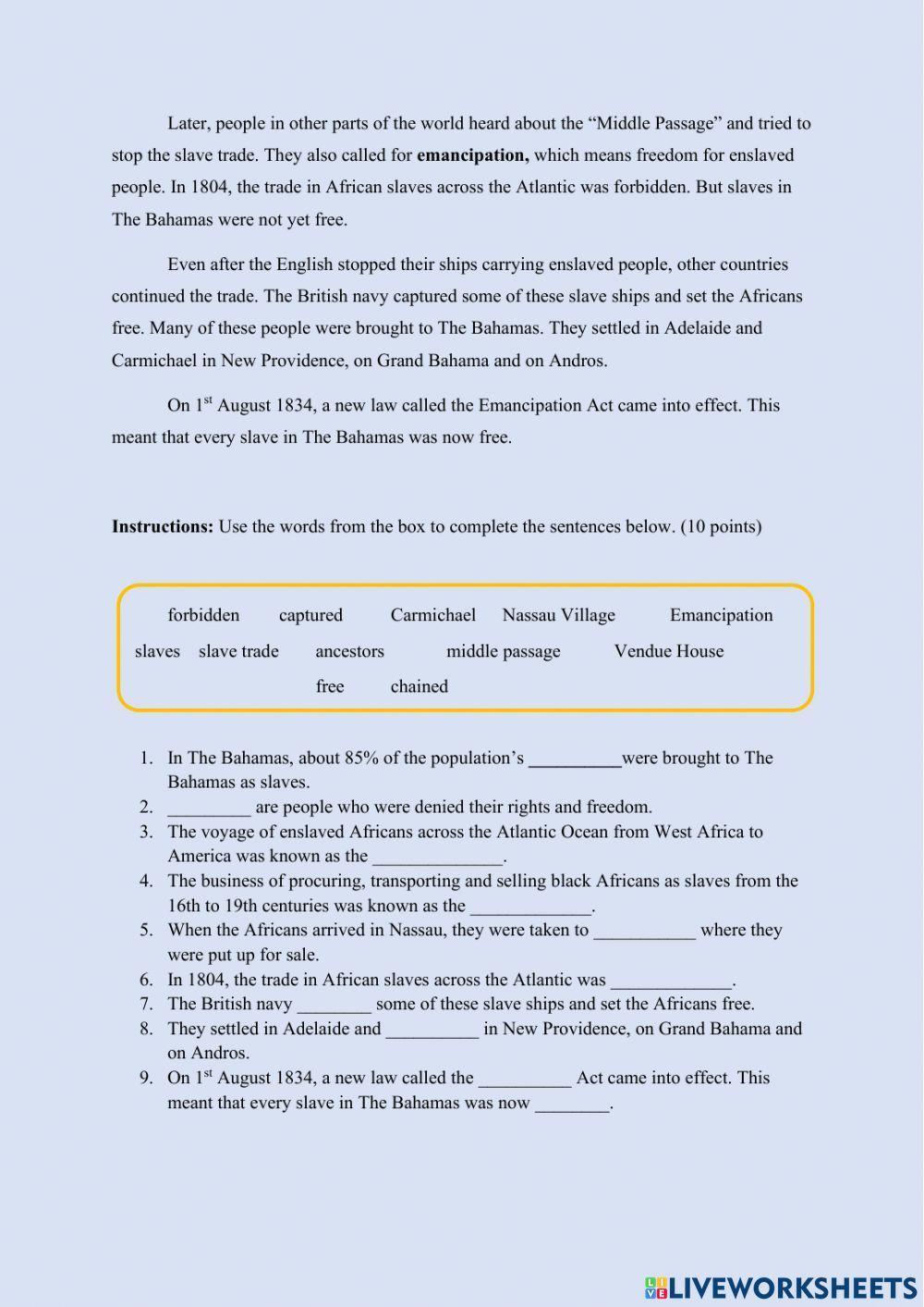 Slavery in The Bahamas