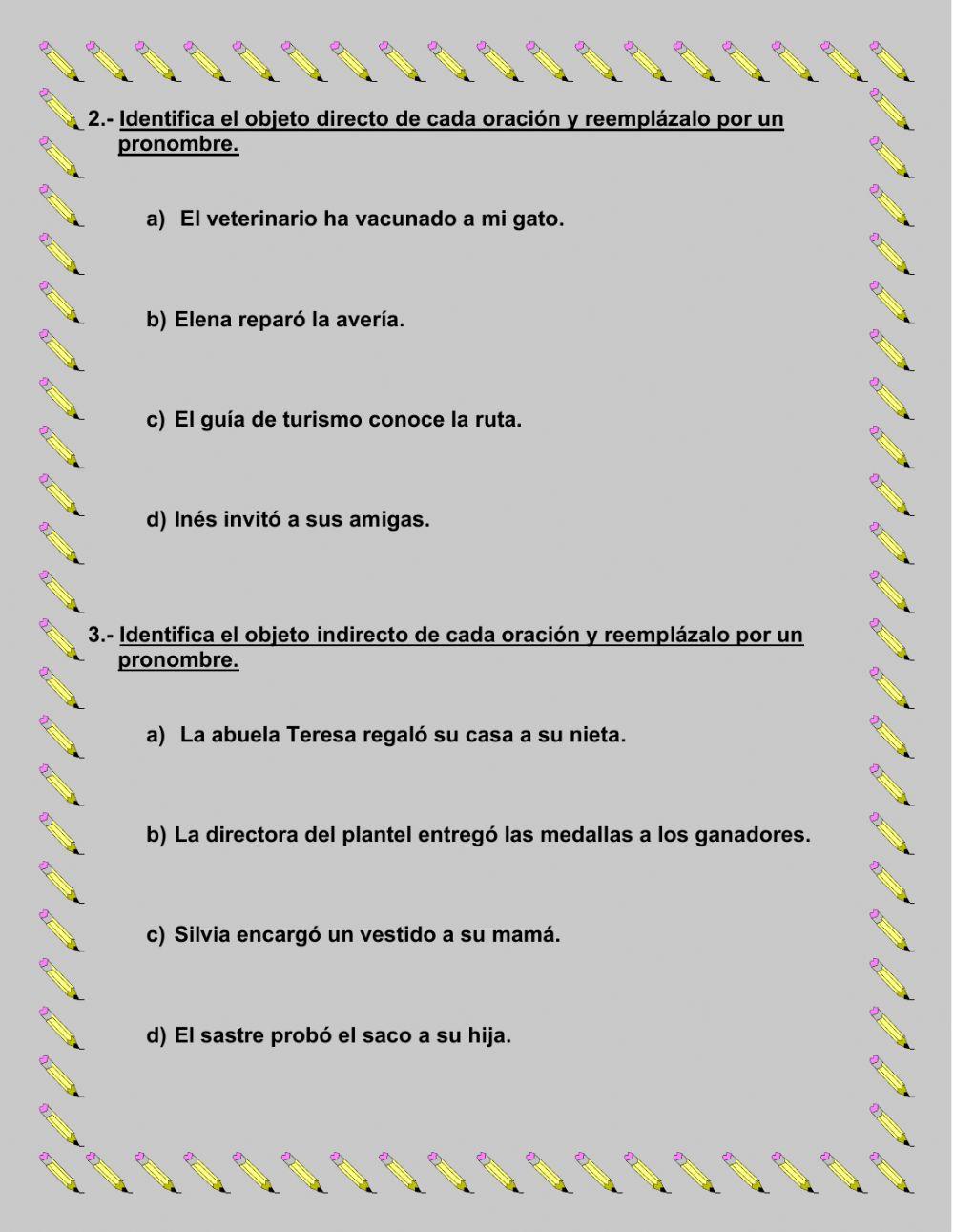 Estructura del predicado.