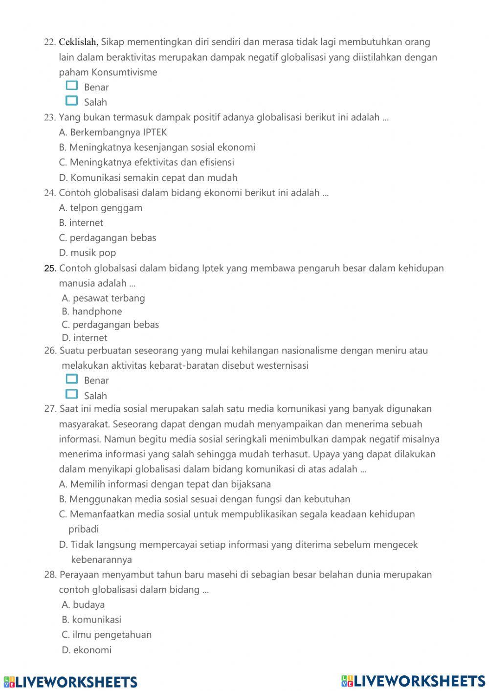 SOAL PAS IPS 9 -GANJIL MR