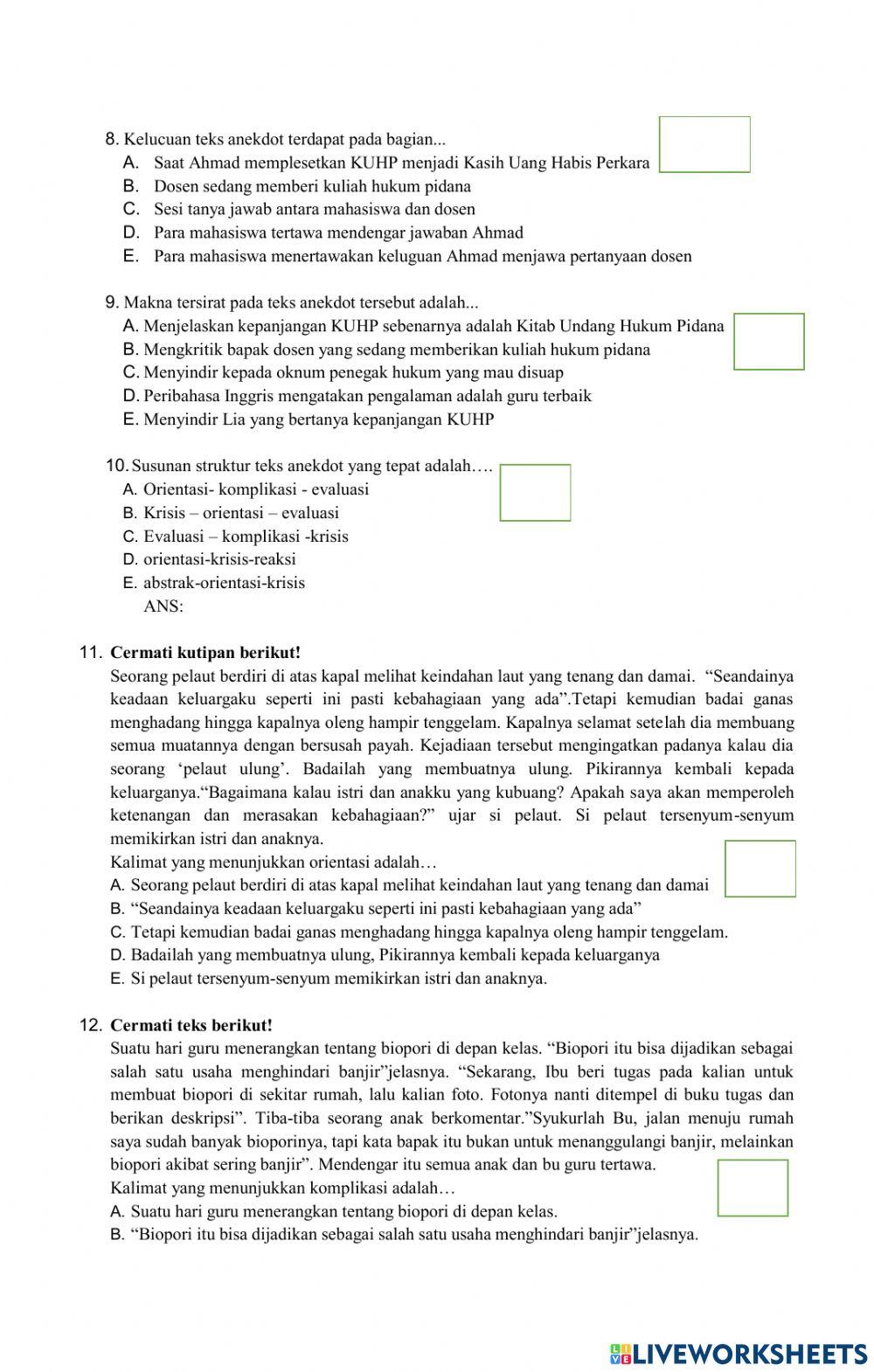 Ujian semester ganjil