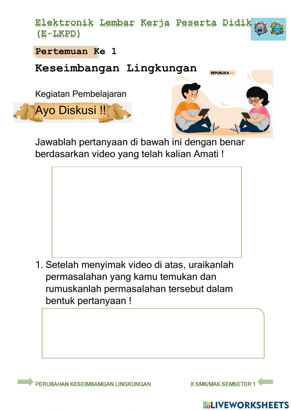 E-lkpd keseimbangan lingkungan