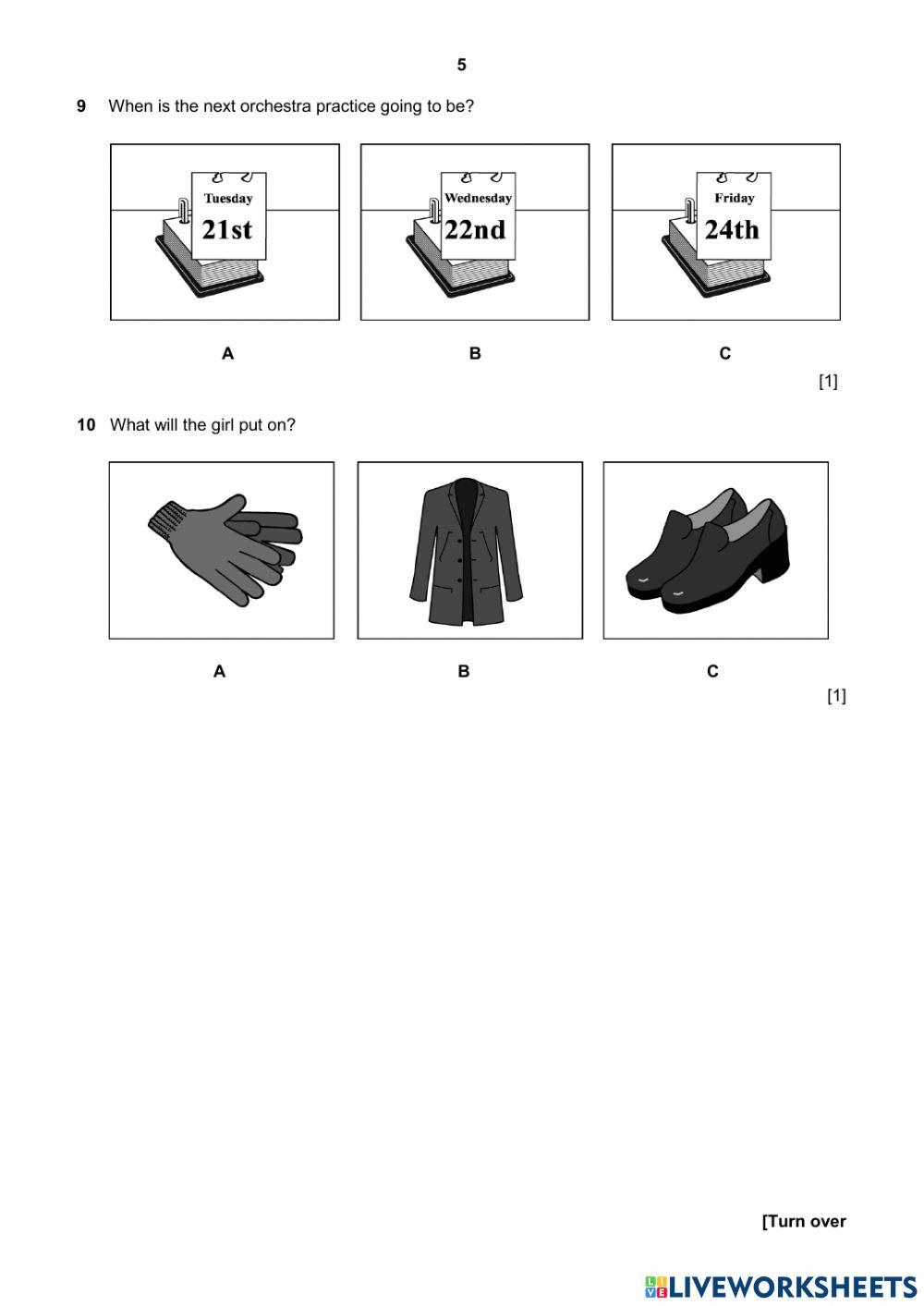 ENGLISH AS A SECOND LANGUAGE- Paper 3 Listening Specimen