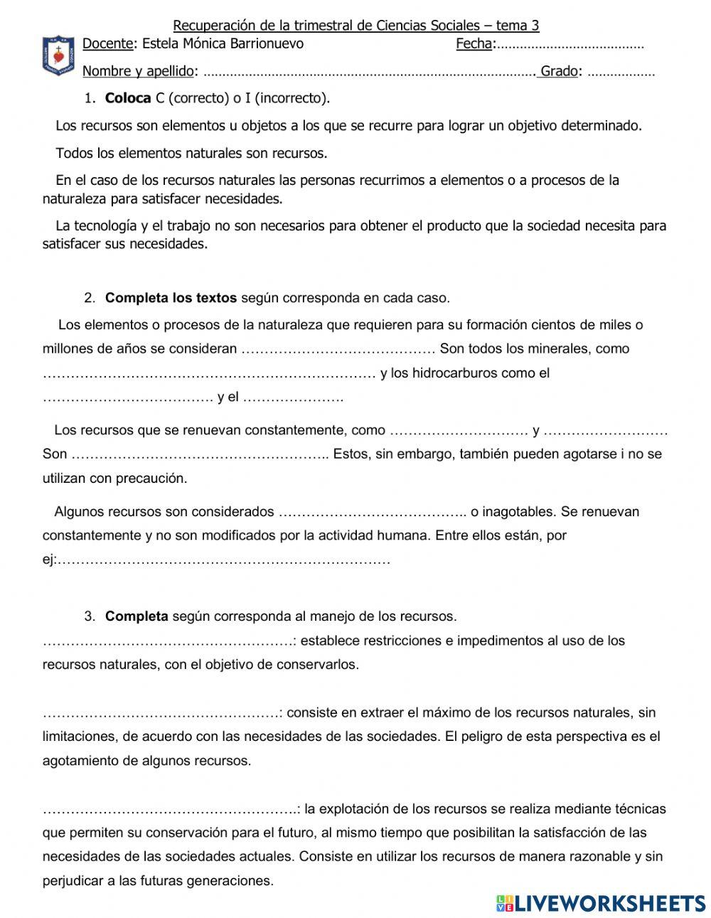 Recuperación trimestral