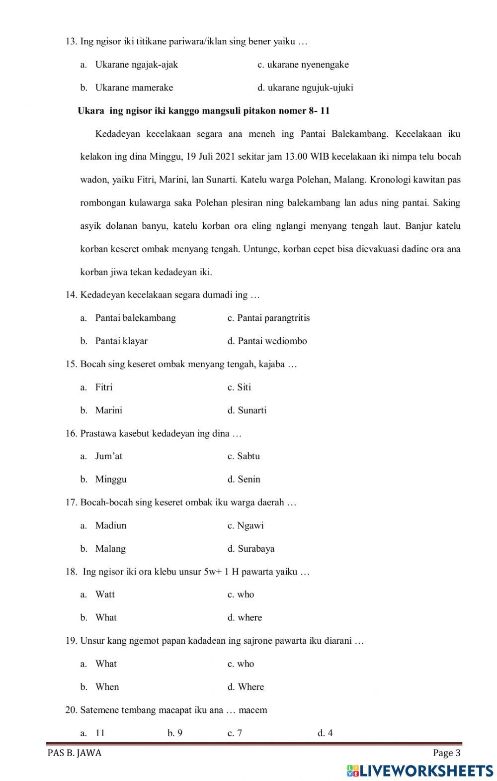 Pas ganjil bahasa jawa kelas 6 tp.2022-2023