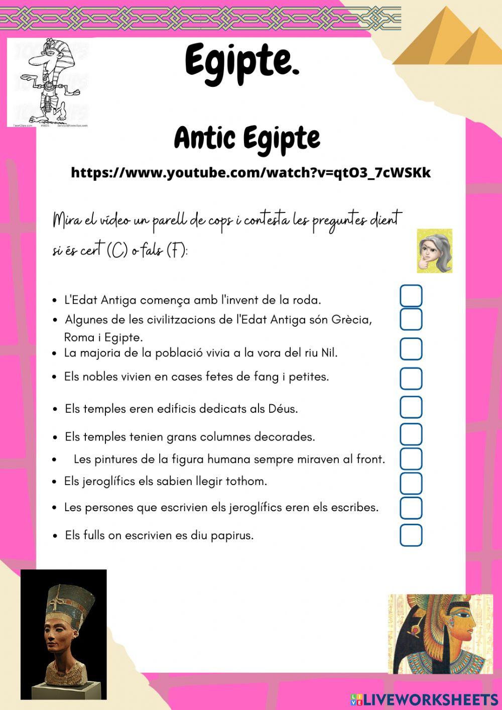 EGIPTE. L'Edat Antiga
